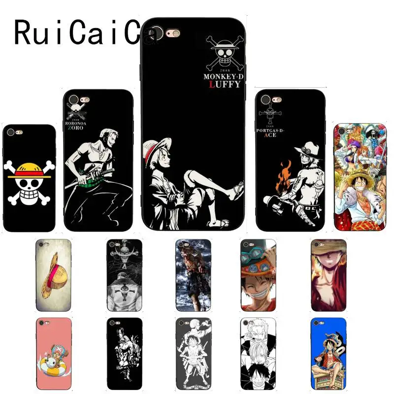 Ruicaica японский аниме коллаж одна деталь Луффи Новинка чехол для телефона Fundas iphone 8