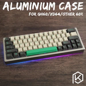 anodized aluminium case for xd60 xd64 60 custom keyboard acrylic panels acrylic diffuser gh60 xd64 xd60 60 rotatable supporter free global shipping