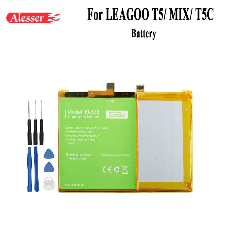 Alesser для LEAGOO KIICAA микс батареи 3000 mAh 100% новый Ремонт Замена аксессуары T5 T5C
