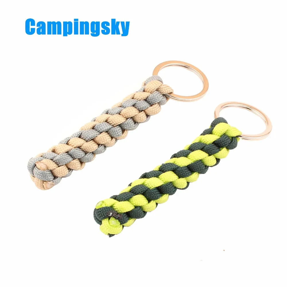 

CAMPINGSKY Paracord bracelet 550 Paracord Keychain Outdoor Camping Survival Equipment Parachute Cord Rope Key Chain