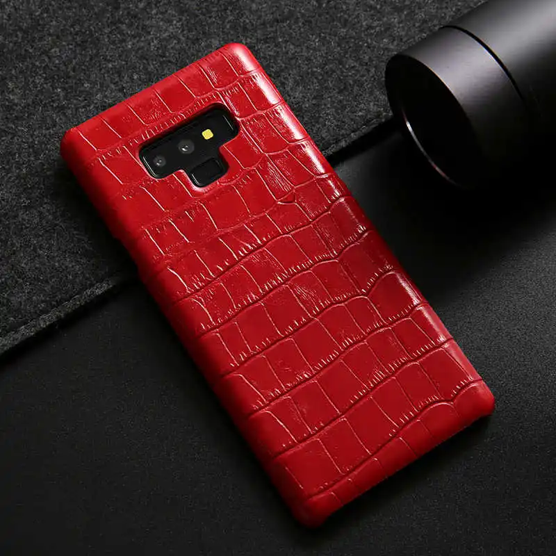 Чехол из натуральной кожи Note9 для samsung Galaxy Note 9, Чехол Аллигатор, Роскошный Жесткий чехол для телефона, чехол для samsung Note 9