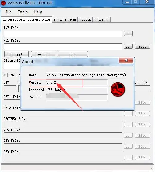 VISFED 0.3.2 промежуточный хранилище файл ENCRYPTOR/DECRYPTOR (редактор) для Volvo +