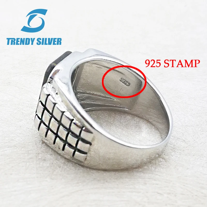 silver 925 fine jewelry man rings men accessories turquoise gemstone natural onyx agate wholesale TRENDY SILVER | Украшения и