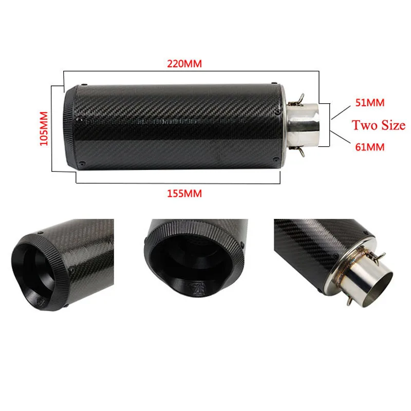 Наклейка на выхлопную трубу мотоцикла аксессуары для GY6 CBR125 CRF230 FZ6 AR010 | Автомобили