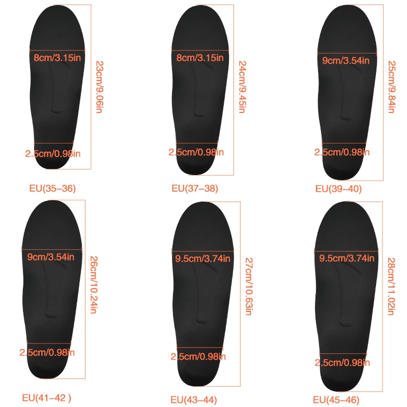 

Sports Insoles for Men Women Orthopedic Arch Support Insole Shock Absorption Cushion Sneakers Running Inserts Foot Care Pads