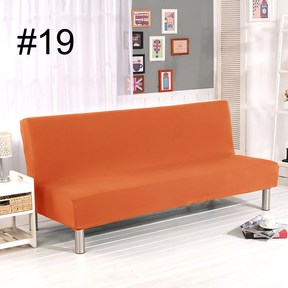 Candy orange Красочный Эластичный чехол для дивана, нескользящий чехол для дивана, чехол для дивана с высокой эластичностью, чехол для дивана с защитой от пыли - Цвет: Candy orange