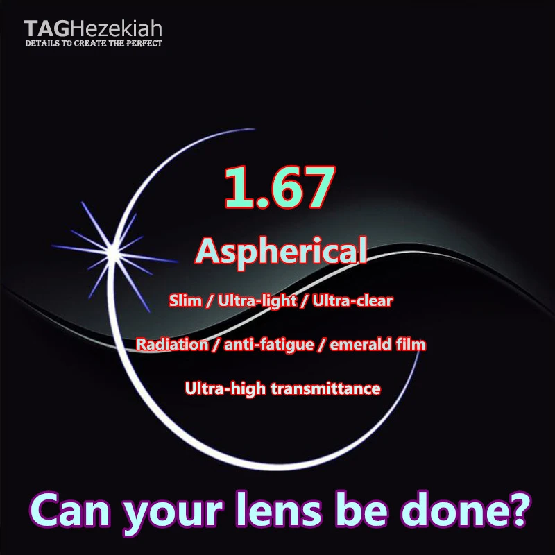 

High - end 1.67 aspheric prescription eyewear myopia computer reading glasses anti - fatigue radiation optical lenses