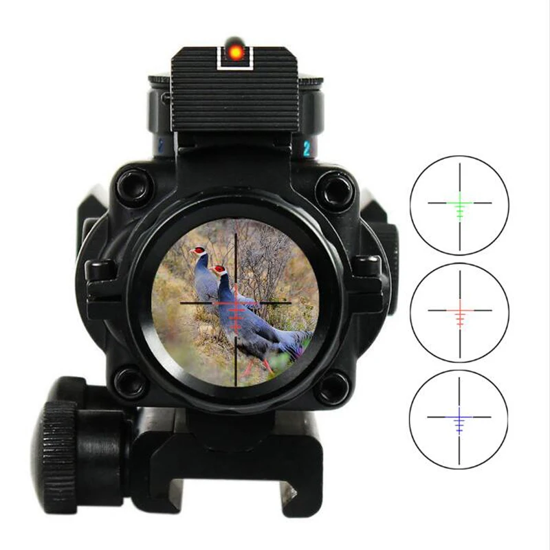 4x32 Acog прицел 20 мм ласточкин хвост рефлекторная Оптика тактический для охотничьей
