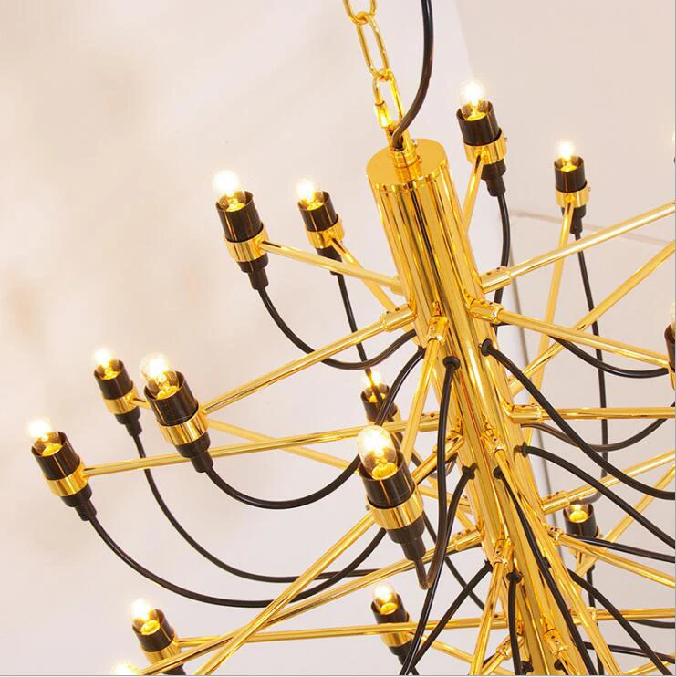 

Modern Silver Black 18/30/50 Heads Art Designer Summer Fruit Pendant Lights living room dining room hotel pendant lamp