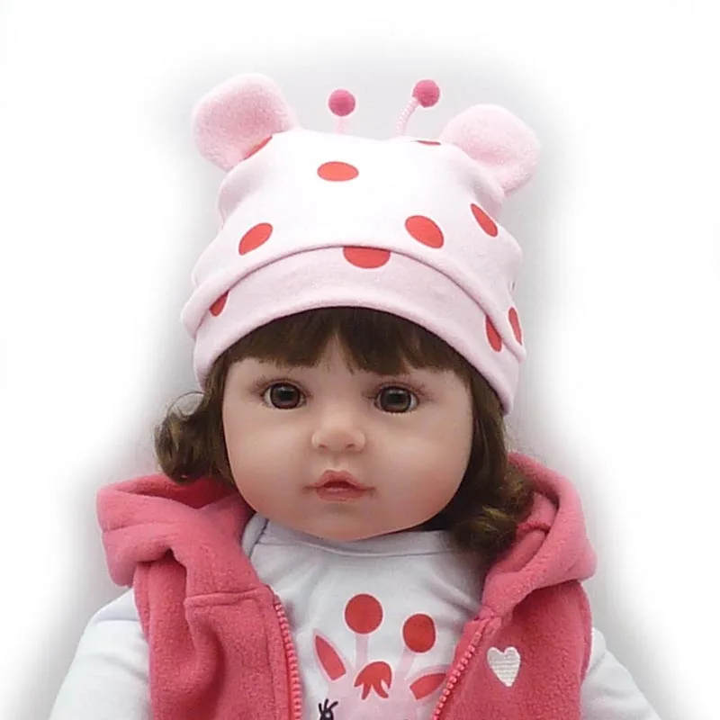 22 '' Живые реалистичные детские Куклы для девочек ручная работа кукла из
