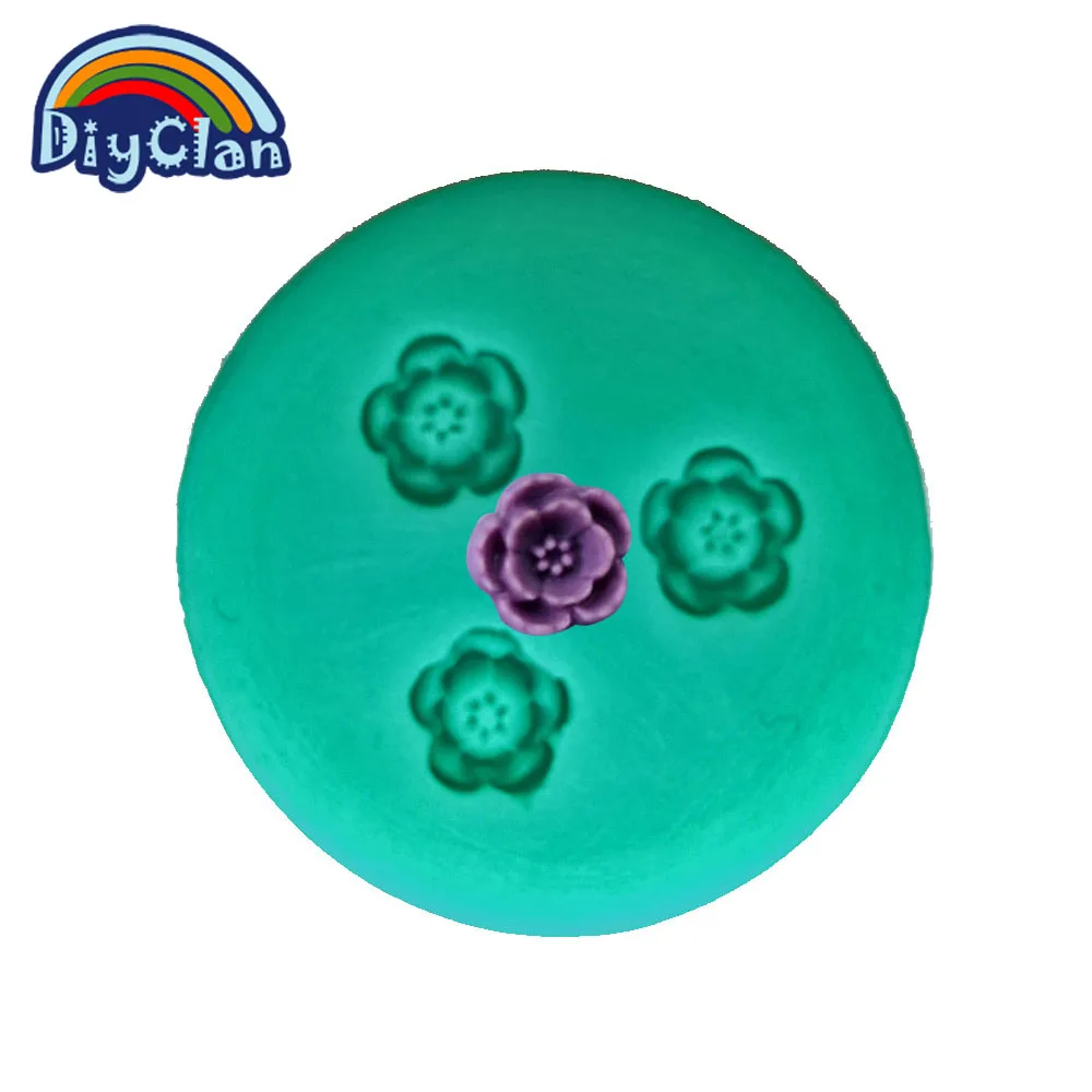 Новые формы для помадки мини цветок из полимерной глины шоколада конфет кухни