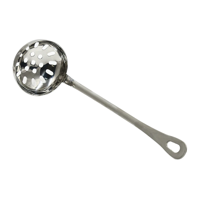 Stainless Steel Long Handle Soup Spoon Hot Pot Colander Strainer Tablespoons Portable Tableware Filter With Hook | Дом и сад