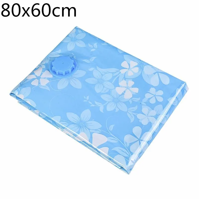 1pc 80x60cm Hoomall вакуумный мешок для хранения одежды мешок с клапаном прозрачная граница складной сжатый органайзеры Экономия пространства уплотнения пакет - Цвет: 1pc 80x60cm