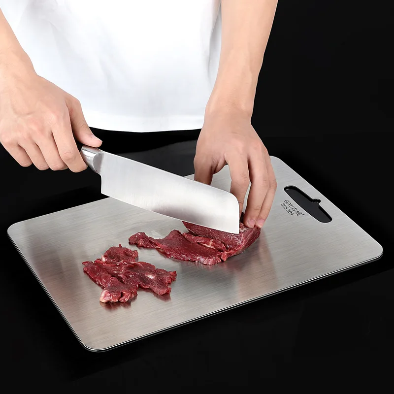 Разделочная доска из нержавеющей стали 304 для кухни бытовая без плесени не