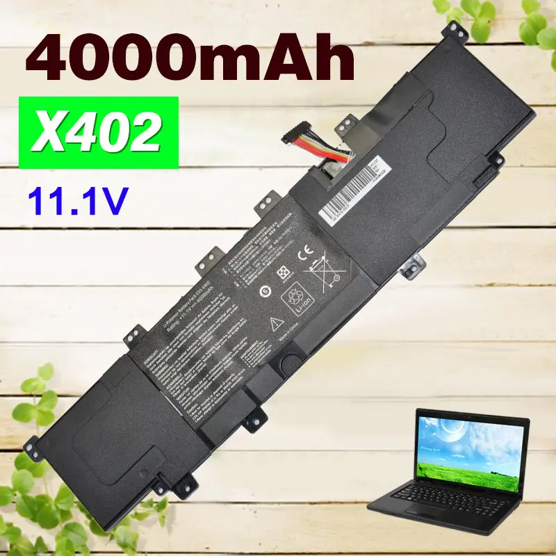 Аккумулятор 4000 мА · ч 11 1 В C21-X402 для Asus VivoBook S300 S400 S400C S400CA S400E X402 X402C X402CA | Компьютеры и
