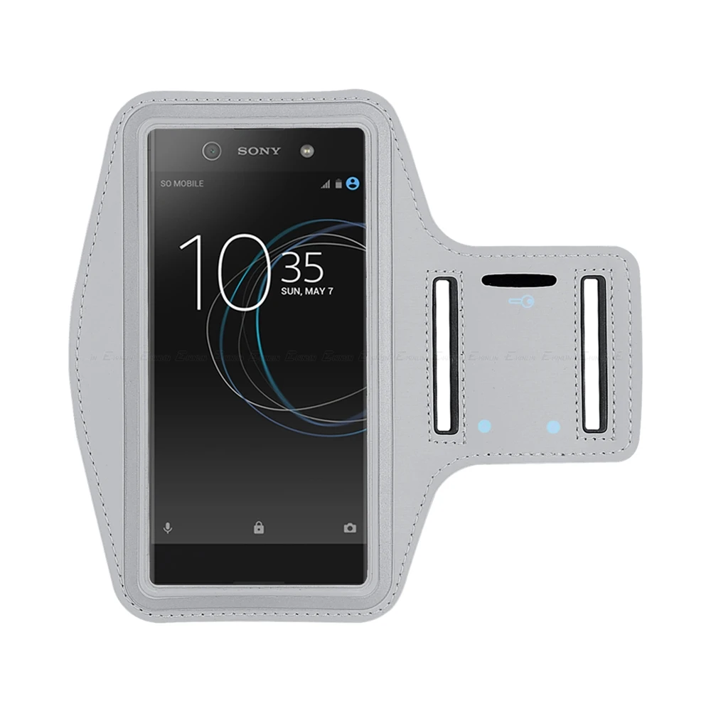 Серый Спортивный чехол для бега и велоспорта для sony Xperia Ace 10 1 5 XZ3 XZ2 XA2 XZ1 XA1 XZS XZ XA X Compact Ultra Plus чехол для телефона - Цвет: Серый
