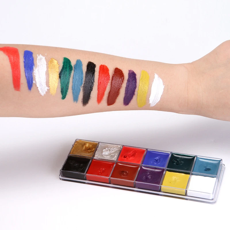 12 Цвет средства ухода за кожей лица Краски ed Make Up Flash татуировочная щетка