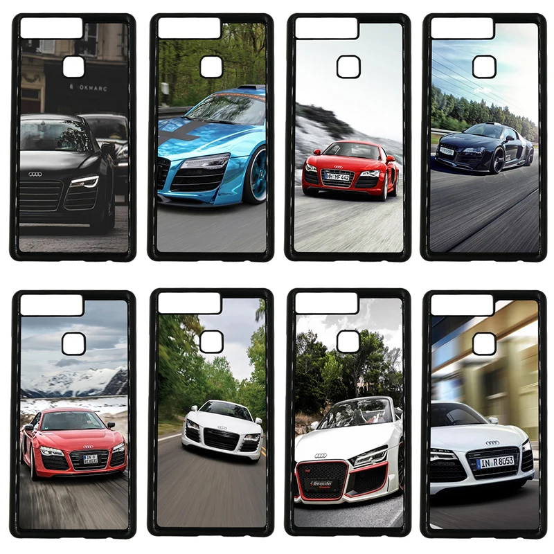 Hot Audi R8 Cool Car Mobile Phone Cases Hard PC Plastic Cover for Huawei P10 P9 Plus P8 Lite P7 Mate 10 9 8 7 Pro Shell | Мобильные