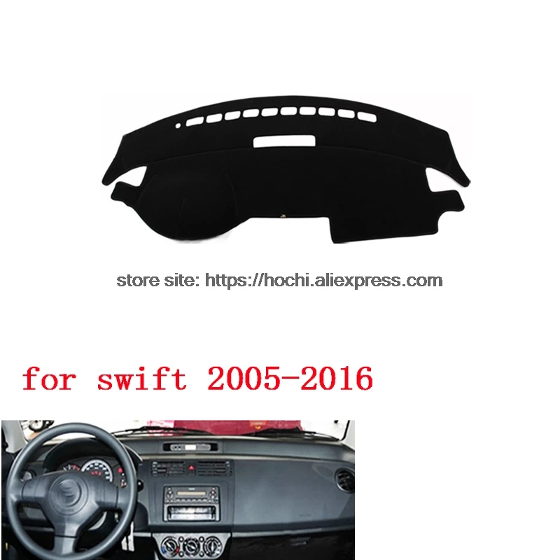 Двухслойный силикагелевый коврик для приборной панели автомобиля suzuki Swift 2005-2016
