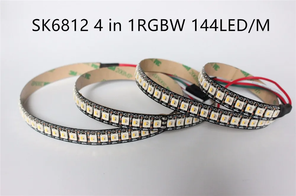 Модифицируемая Светодиодная лента SK6812 RGBW RGBWW RGBNW 1 м 4 цвета в неводостойкая IP20 144
