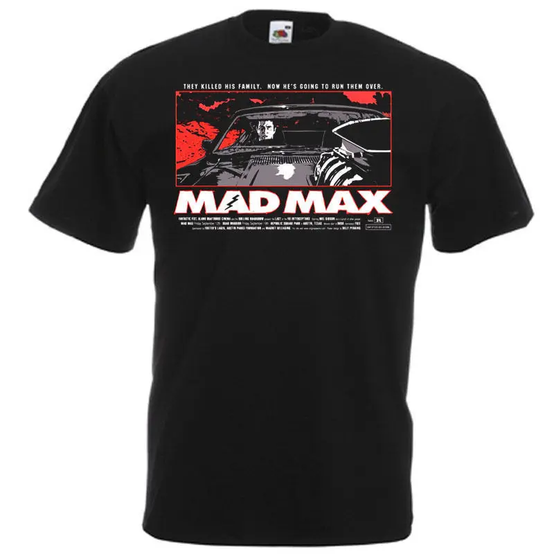 MAD MAX 1 футболка с постером из фильма черная все размеры новинка крутые топы