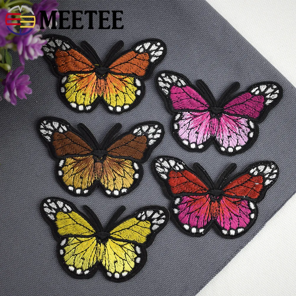 2018 Patches Bordados Fallout Delicate Butterfly Embroidery Cloth Paste Gum Decals Are Patch Full Hole Filling ZK2510 | Дом и сад