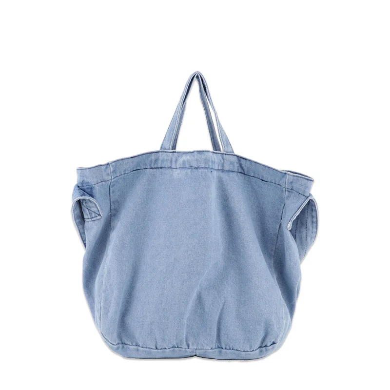 

Solid Canvas Shoulder Bags Environmental Large Shopping Tote Bag Package Crossbody Bags Purses Casual Handbag For Women