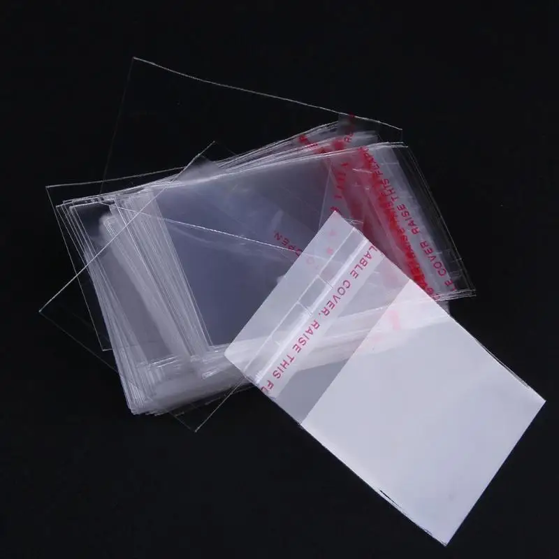 

100 Pcs/Lot Clear Resealable Cellophane OPP Poly Bags Jewelry Bags Self Adhesive Jewelry Craft Packaging Storage Bags