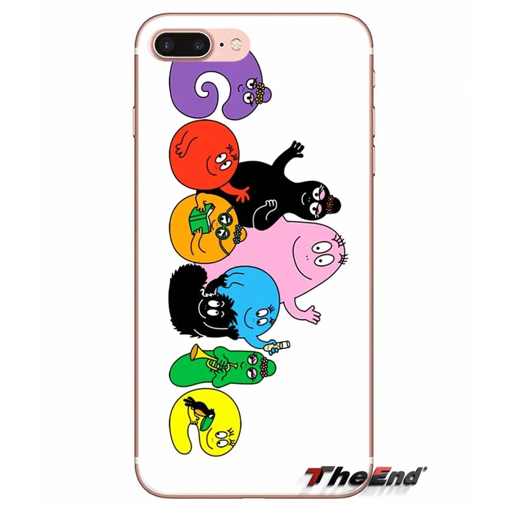 Чехол для Samsung Galaxy S3 S4 S5 MINI S6 S7 edge S8 Plus Note 2 3 4 5 Grand Core Prime Les Barbapapa Barbamama Pink Smile|case plus|for