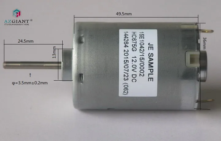AZGIANT HC675G 66730 12 в двигатель постоянного тока низкого напряжения высокой скорости DC