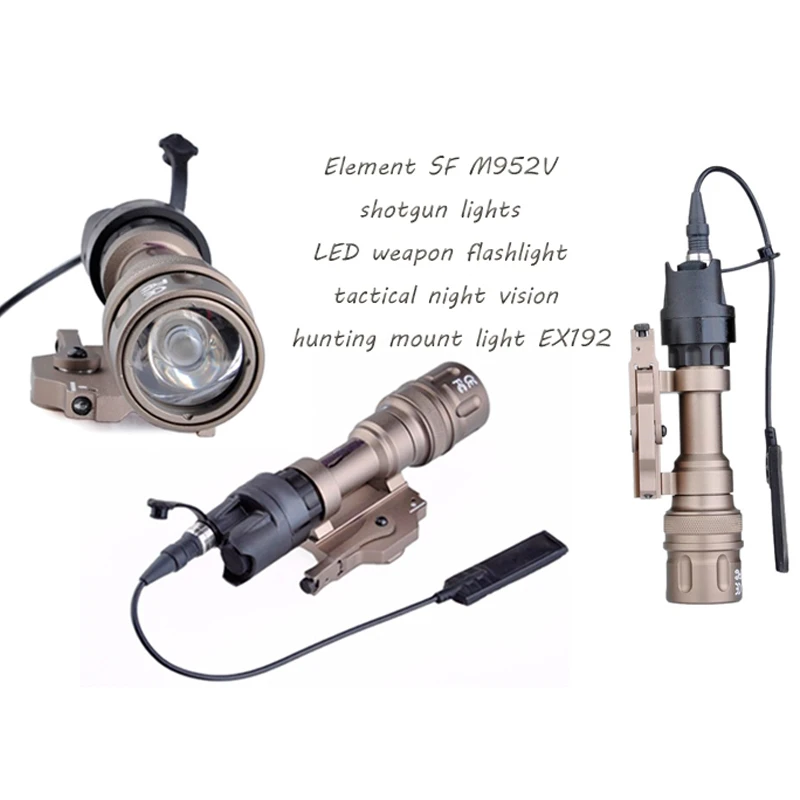 Surefir Element M952V Тактический ИК фонарик мягкий пистолет Wapen фонарь для охотничьего