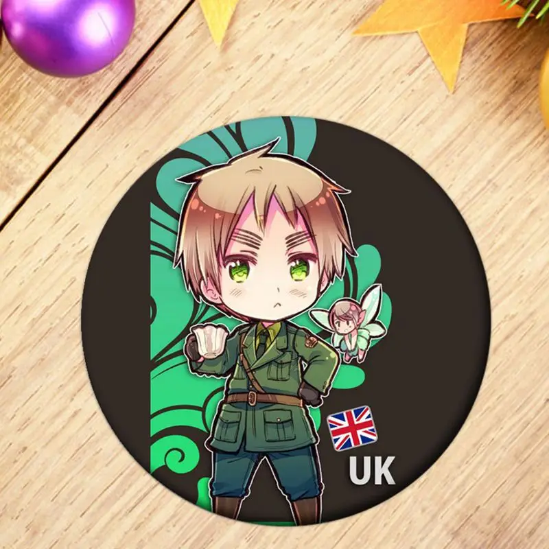 1 шт. оси силы хеталия Косплей костюм значок страна роль Брошь булавка Милая