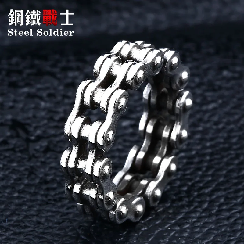 Мужское кольцо из нержавеющей стали 316l в стиле панк|biker mens ring|biker fashionbiker men |