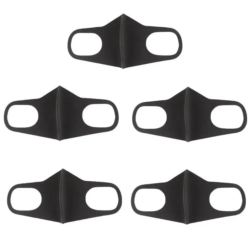 5pcs 1/5 шт. на открытом воздухе унисекс дышащие сандалии с открытым носком маска ветрозащитная велосипедная противопыльная уход за кожей лица намордник антибактериальный - Цвет: 5pcs