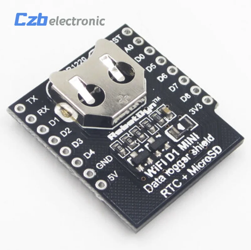 RTC DS1307 часы реального времени DataLog щит с Micro SD пин-заголовки комплект | Электроника