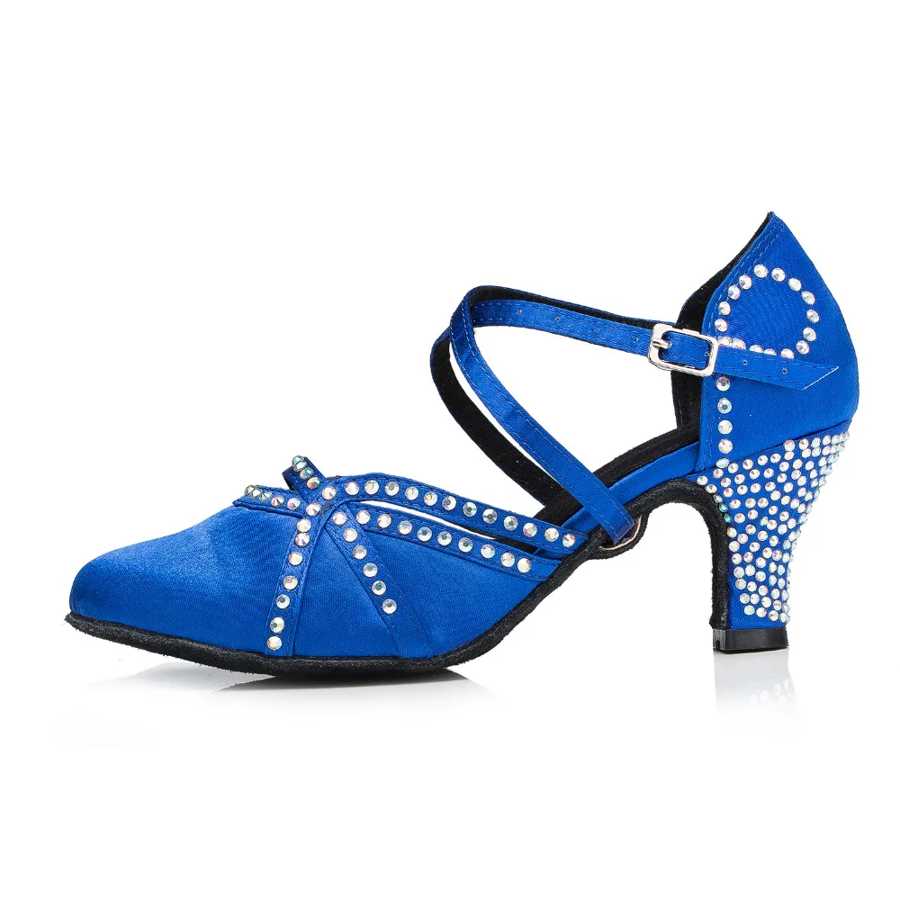 Взрослых женщин с square dance Танцевальная обувь Баотоу мягкое дно танцы синий черный