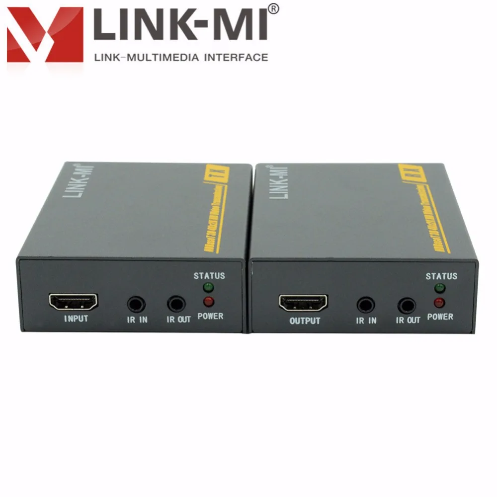 LINK-MI LM-HT201H HD видео Передача 3D 4K x 2K 100m HDBaseT HDMI удлинитель по одиночному Cat5e/6 кабелю |