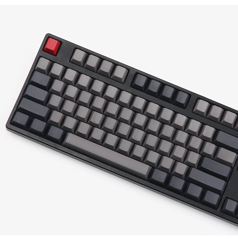 Пустые dolch цветные pbt брелки oem Вишневый профиль красный esc 108 клавиши для usb wried механическая клавиатура