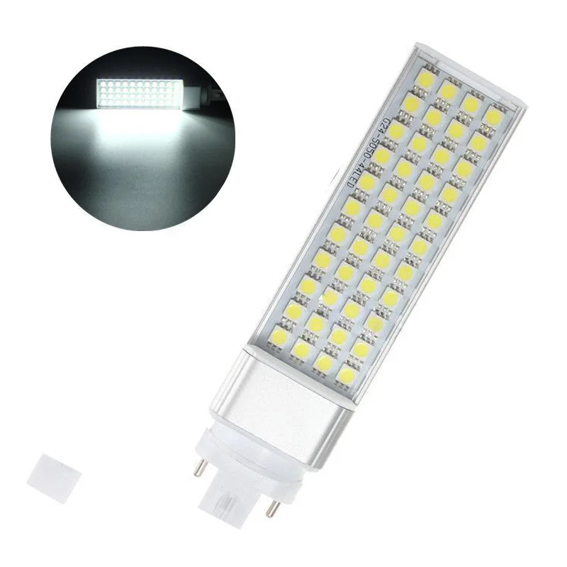 D50 5 шт./лот лампа с горизонтальной вилкой Светодиодная 5W7W9W11W12W14W 5050 SMD25 35 44 52 60 64 LED G24