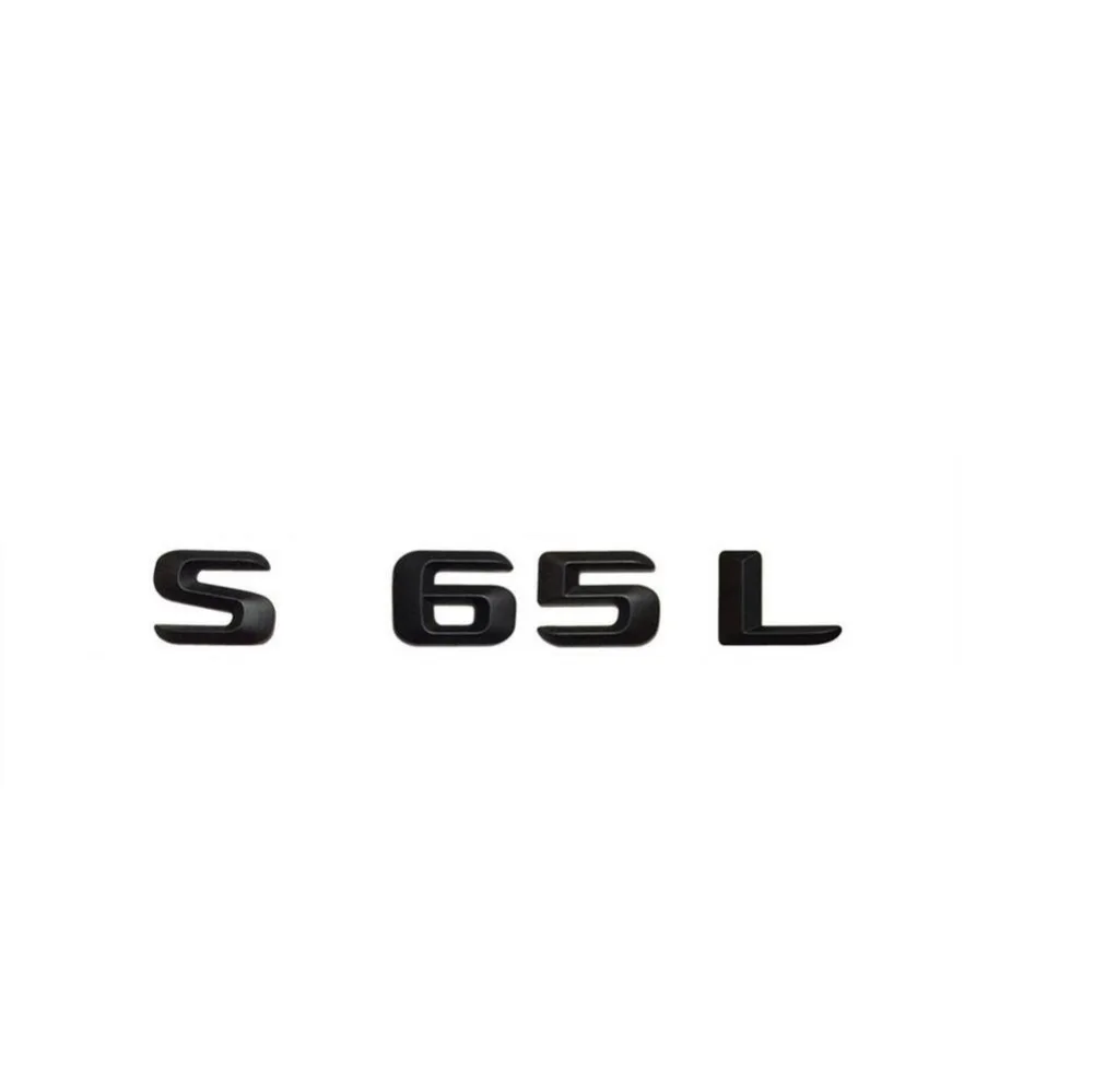Matt Black &quot S 65L Auto Trunk Rear Letters Word Badge Emblem Letter Decal Sticker for Mercedes-Benz AMG Class S65L | Автомобили и