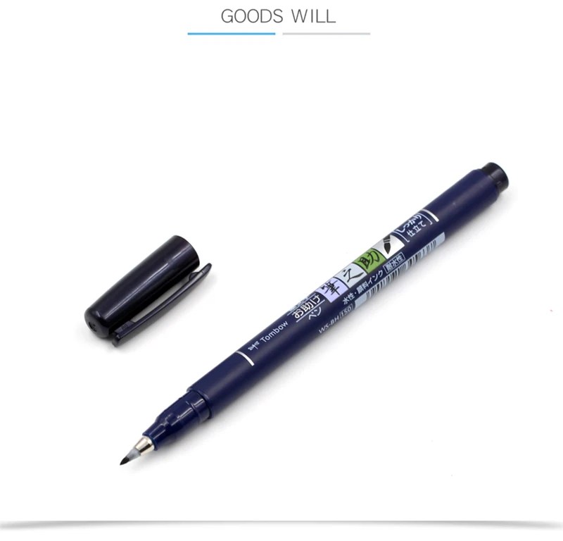 TOMBOW каллиграфия мягкая кисть ручка художественные маркеры черные чернила ручки для письма чертеж приглашение подписи