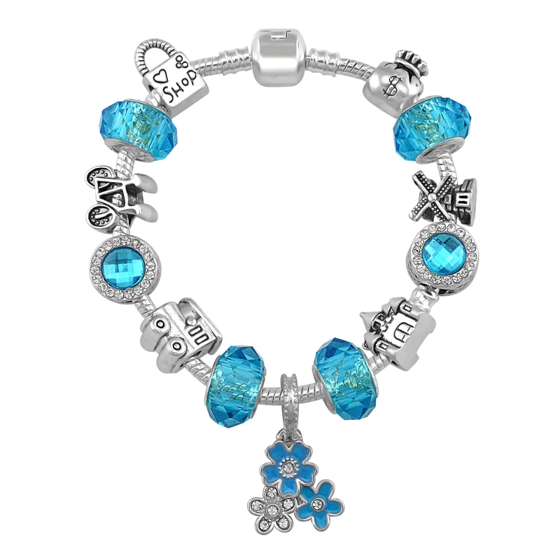 

High Quality Handmade Flower Charms Bracelet For Women Bracelets Girl Friend Gift Jewelry Dropshipping PA151