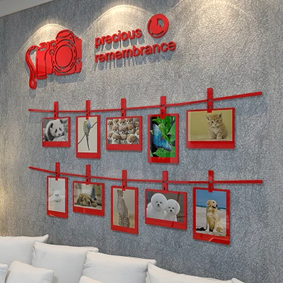 Новинка 2017 3D стерео наклейки для фотоаппарата акриловые спальни настенные