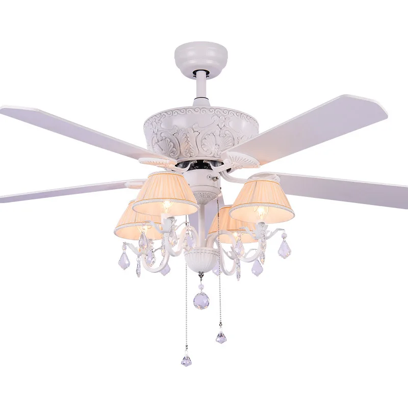 Eusolis 52 дюймовый скандинавский вентилируемый вентилятор Kroonluchter потолочный Ventilador