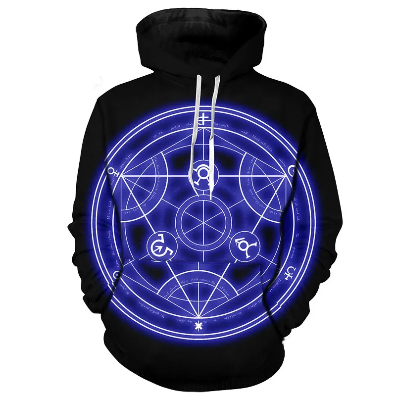 

YOUTHUP 2020 Fullmetal Alchemist Hoodies Male 3d Full Print Hooded Sweatshirts Men Cool Cartoon Hoodies Pullovers For Men