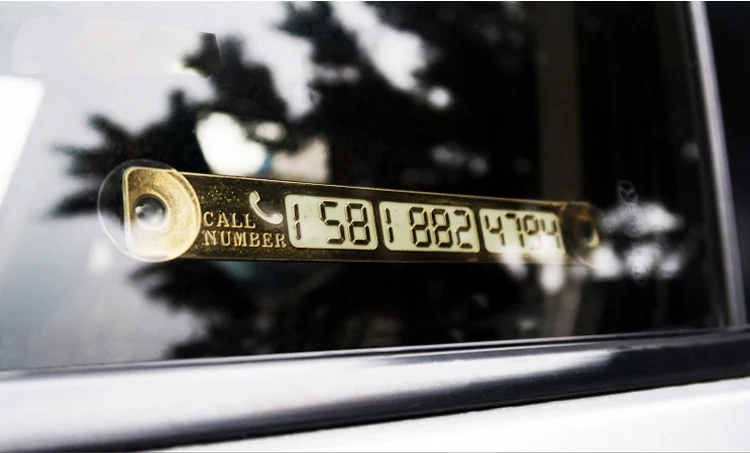 Автомобильные аксессуары светящиеся золотые/Серебристые наклейки с номером