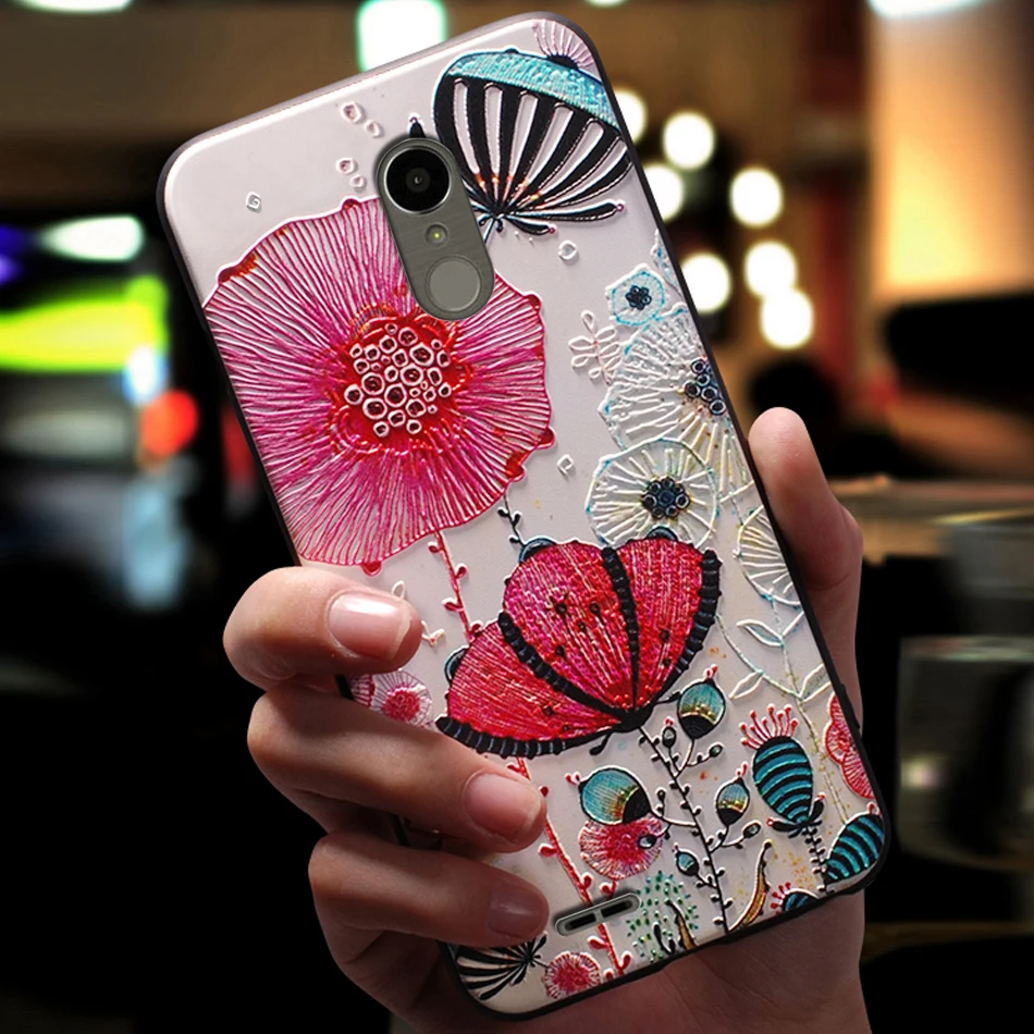 Чехол чехол для LG K8 2018 K9 силиконовый милый 3D роскошный мягкий 360 Оригинальный