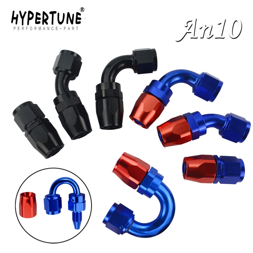 Hypertune AN10 Масляный топливный поворотный шланг анозированный алюминиевый прямой