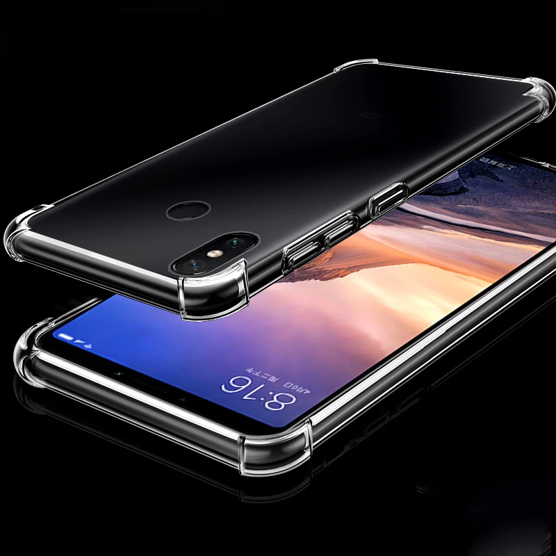 Air Cushion Shockproof Soft TPU Case Xiaomi Redmi Note 7 Pro Crystal Clear Airbags Anti-knock Back Cover Note7 |