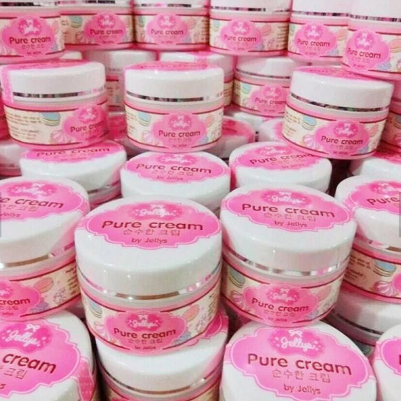 100% Jellys Pure Cream отбеливающий крем белый яркий и аура кожа гладкий здоровый для лица